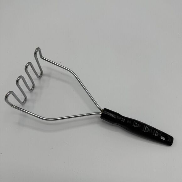 Potato Vegetable‎ Masher Black Handle Utensil - Picture 3 of 7